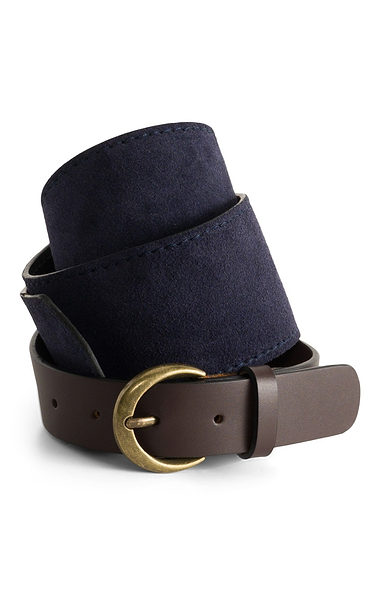 Ladies House Of Bruar Suede and Leather Belt