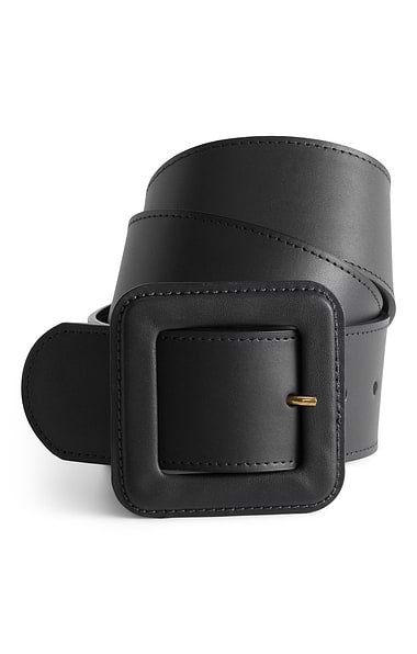 Ladies House Of Bruar Leather Wide Buckle Belt