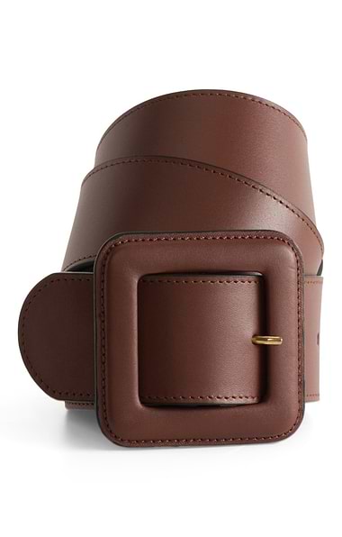 Ladies House Of Bruar Leather Wide Buckle Belt