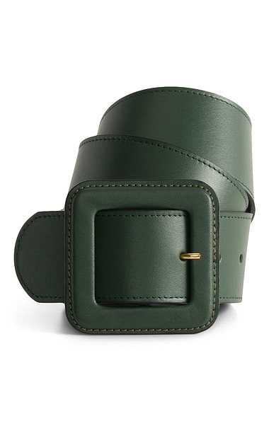 Ladies House Of Bruar Leather Wide Buckle Belt