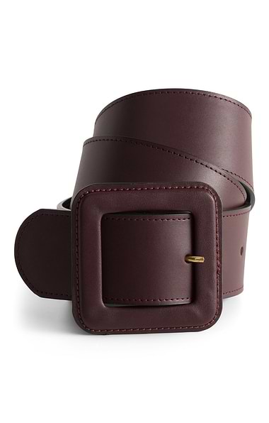 Ladies House Of Bruar Leather Wide Buckle Belt