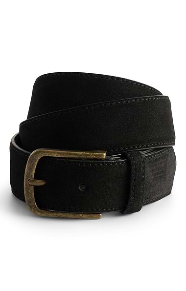 Men's House Of Bruar 3.5cm Suede Belt