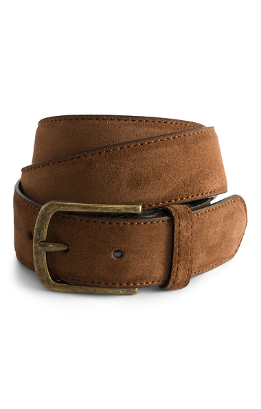 Men's House Of Bruar 3.5cm Suede Belt