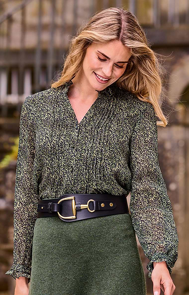 Ladies Burghley Leather Stirrup Belt