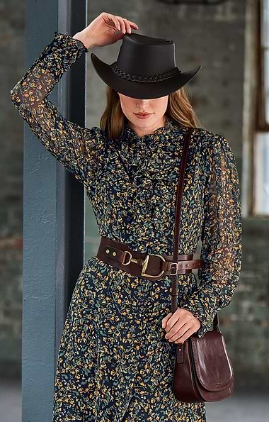 Ladies Burghley Leather Stirrup Belt