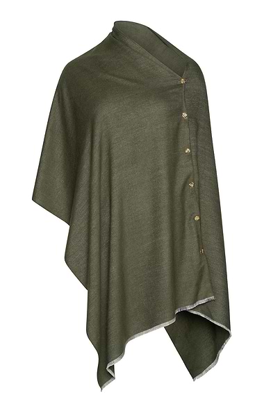 Ladies Gisellina Button Poncho