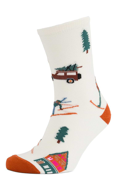 Ladies Joules Two Pack of Everyday Cotton-Rich Socks