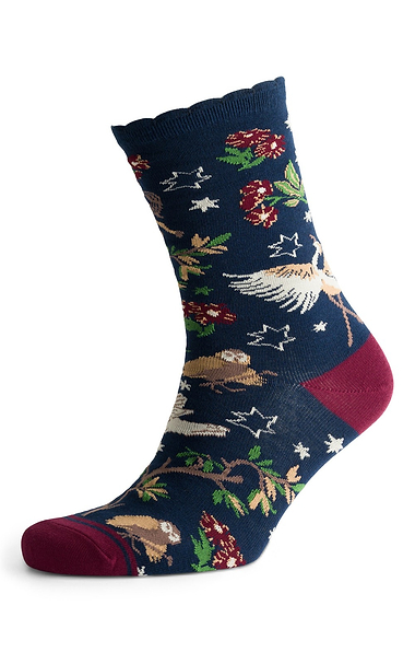 Ladies Joules Two Pack of Everyday Cotton-Rich Socks