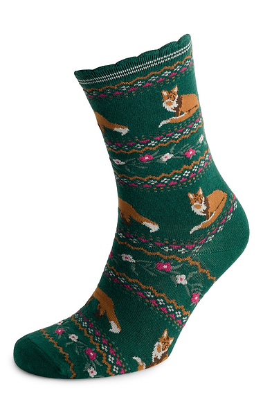 Ladies Joules Two Pack of Everyday Cotton-Rich Socks
