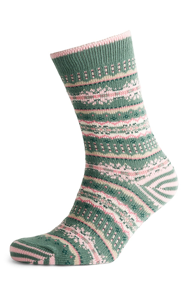 Ladies Joules Lucille Fairisle Pattern Socks