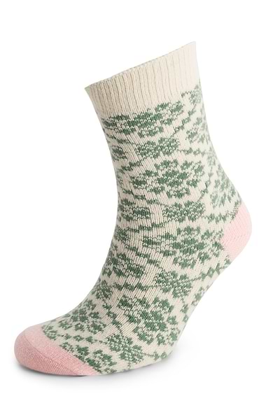 Ladies Joules Cosy Geo Socks