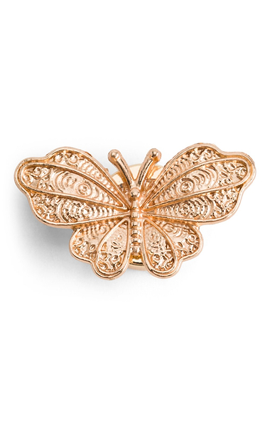 Ladies Elsie Gold-Tone Button Cover