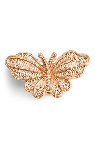 Ladies Elsie Gold-Tone Button Cover