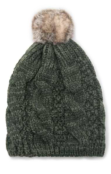 Ladies Cable Tammy Hat