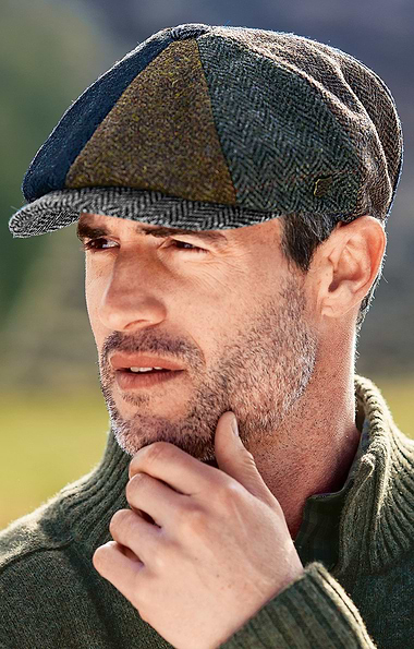 Men's Failsworth Harris Tweed® 8 Piece Cap