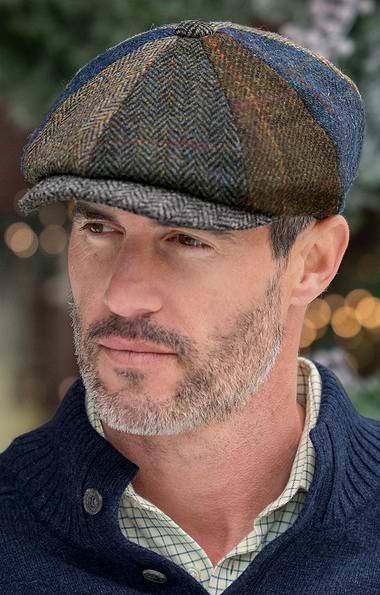 Men's Failsworth Harris Tweed® 8 Piece Cap