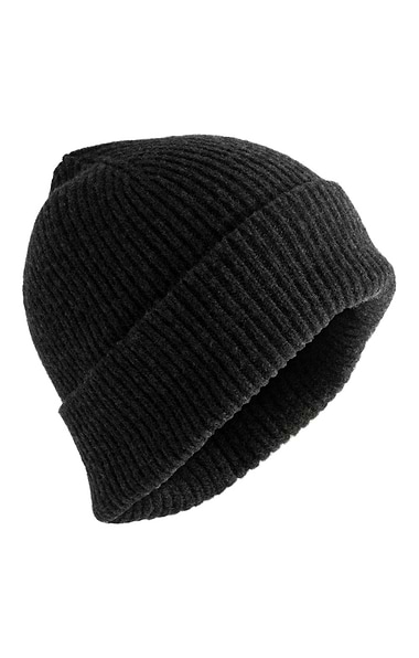 Robert Mackie Lambswool Ribbed Beanie Hat