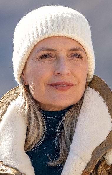 Robert Mackie Lambswool Ribbed Beanie Hat