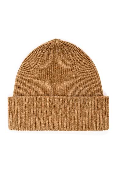 Robert Mackie Lambswool Ribbed Beanie Hat
