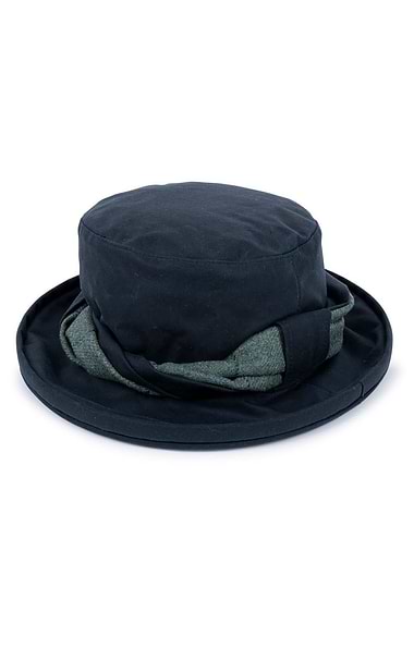 Ladies Wax Chiltern Hat with Tweed Band