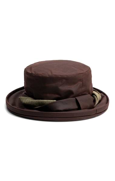 Ladies Wax Chiltern Hat with Tweed Band