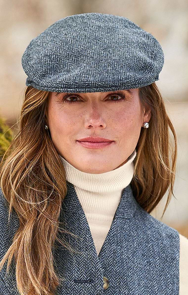 Ladies British Tweed Tie Hereford Cap