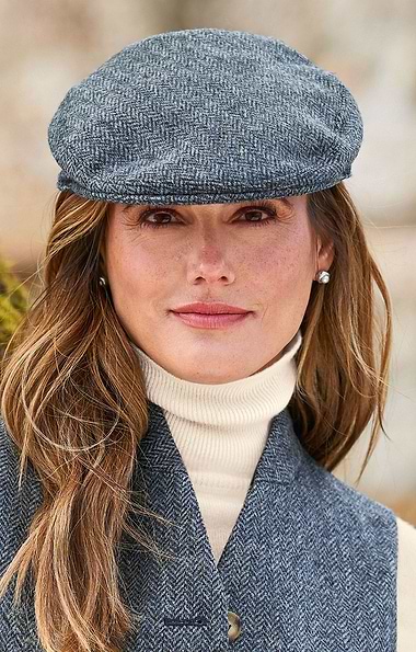 Ladies British Tweed Tie Hereford Cap
