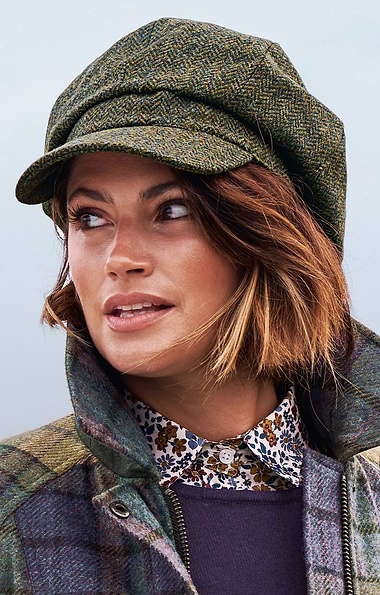 Ladies Tweed 8 Piece Hat
