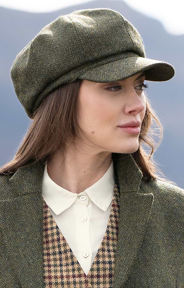 Ladies Tweed 8 Piece Hat