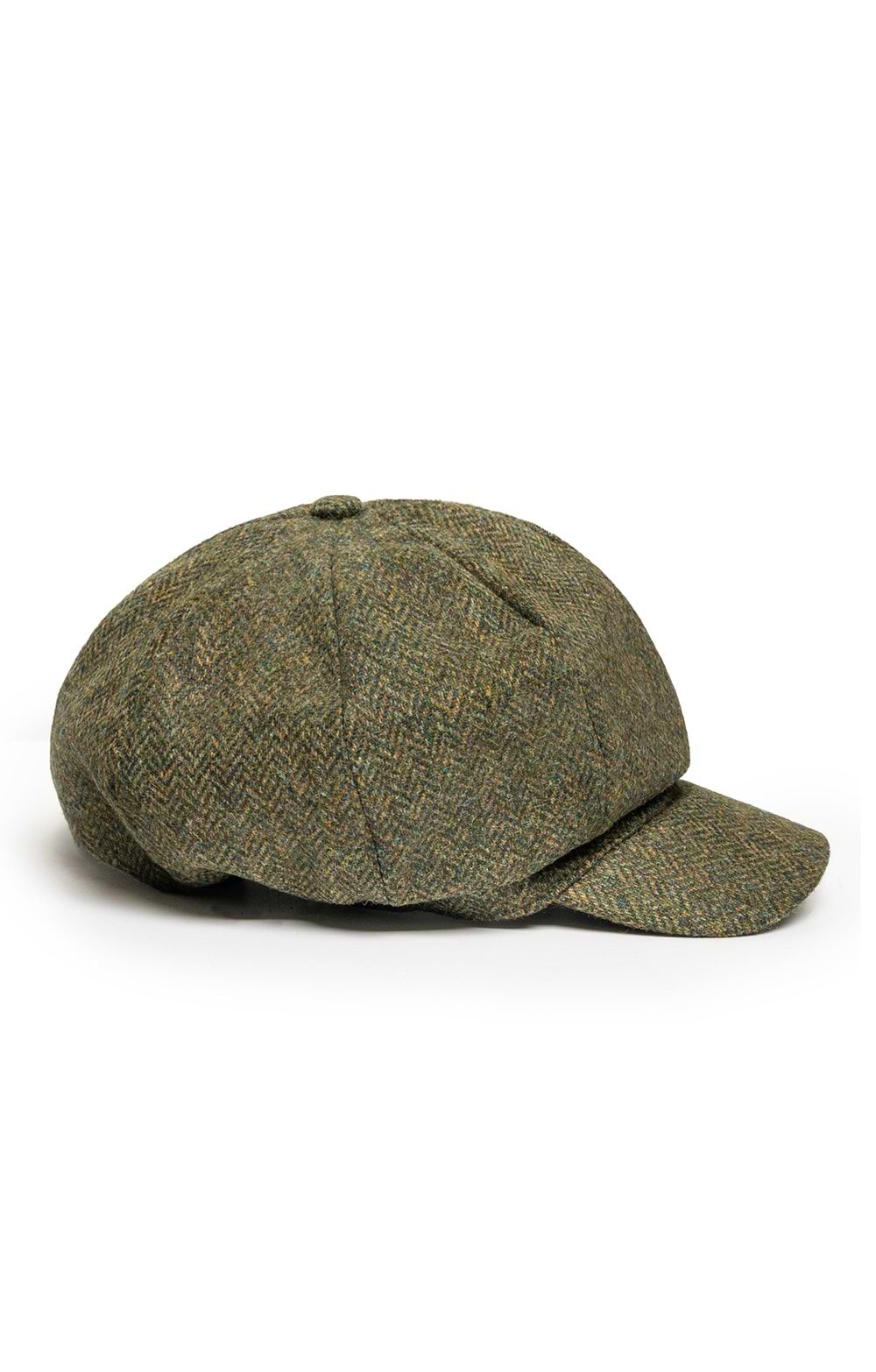 Ladies Tweed 8 Piece Hat, Green - House of Bruar