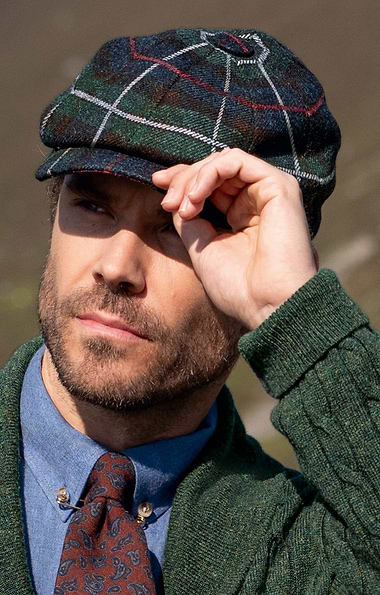 Men's British Tweed Newsboy Cap