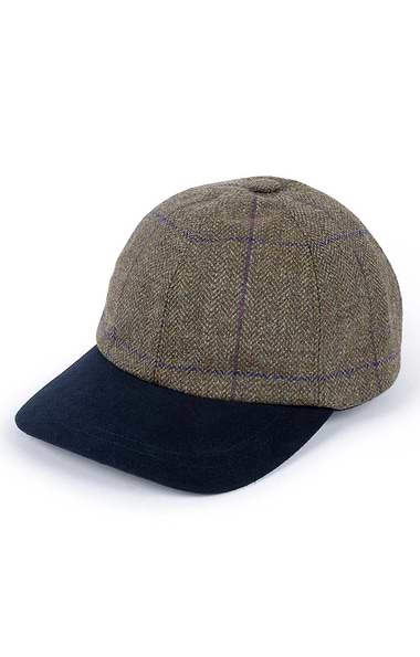 Men's British Tweed Baseball Cap