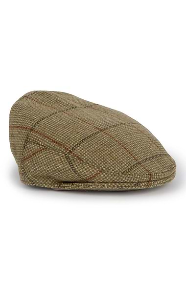 Men's Scottish Saxony Tweed Hereford Cap
