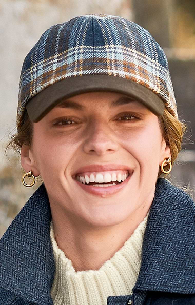 Ladies British Tweed Baseball Cap