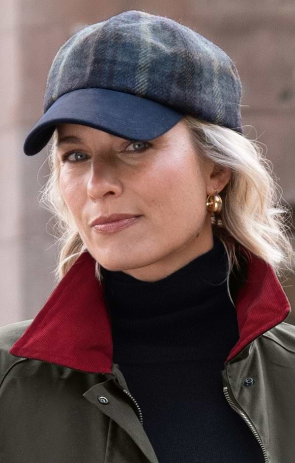 Ladies British Tweed Baseball Cap