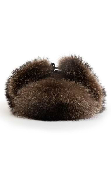 Ladies Racoon Trapper Hat