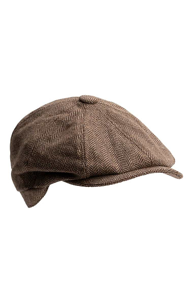 Men's 8 Panel Tweed Cap