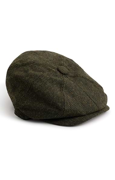 Men's 8 Panel Tweed Cap