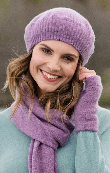 Ladies Gauzy Cashmere Beret