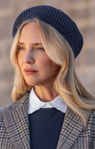 Ladies Gauzy Cashmere Beret