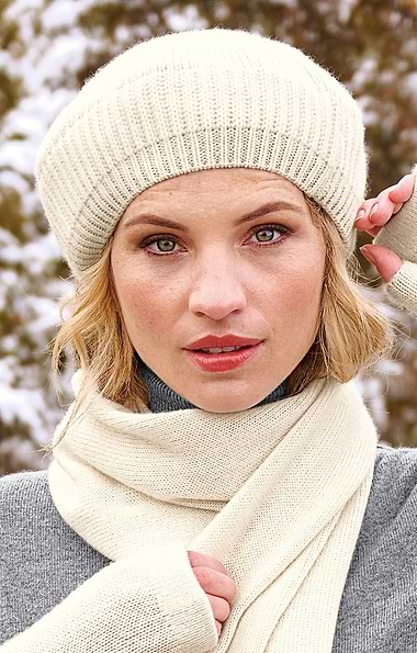 Ladies Gauzy Cashmere Beret