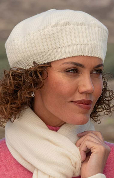 Ladies Gauzy Cashmere Beret