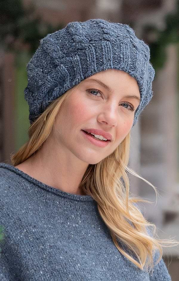 Ladies Donegal Yarn Beret