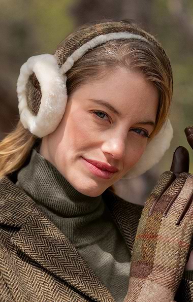 Ladies Earmuffs with Harris Tweed®