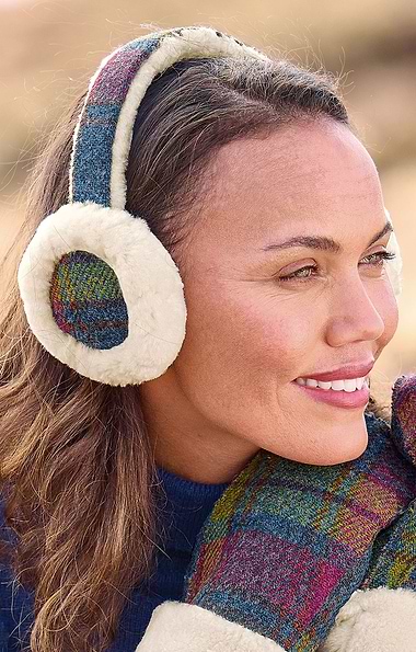 Ladies Earmuffs with Harris Tweed®