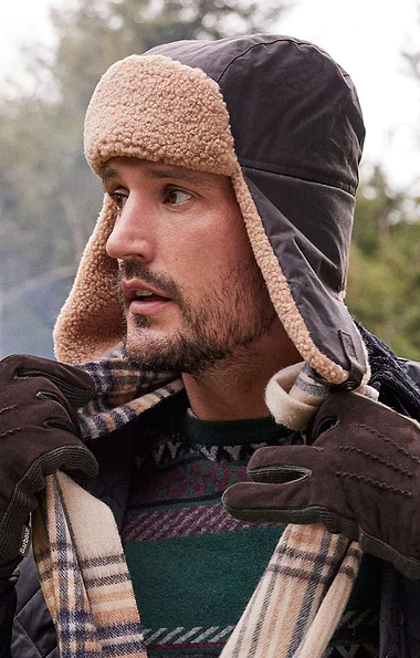 Men's Barbour Morar Wax Trapper Hat