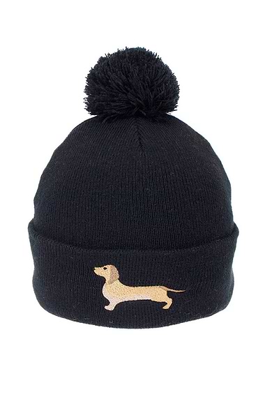 Ladies Dachshund Bobble Hat
