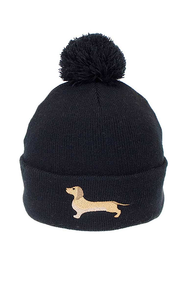 Ladies Dachshund Bobble Hat
