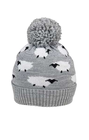Ladies Sheep Bobble Hat