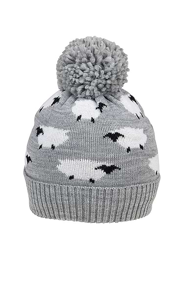 Ladies Sheep Bobble Hat
